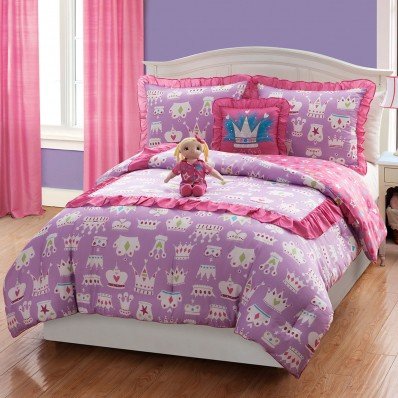 "Princess" Bedding Set with 18 inch Soft Doll - FULL