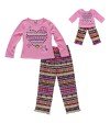 "My Little Hipster" Two Piece Pajama Sleepwear Set and Doll Outfit