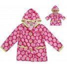 "Spring Showers" Pink Windbreaker / Rain Jacket Outerwear with Matching Outfit for 18 inch Play Doll