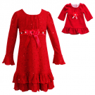 "Radiant Red" Fashion Dress with Matching Outfit for 18 inch Play Doll