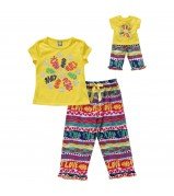 "Peace Love and Rock and Roll" Two Piece Set with Matching Outfit for 18 inch Play Doll