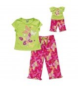 "Dream Big" Two Piece Sleepwear Set with Matching Outfit for 18 inch Play Doll