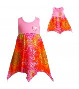 "Smile & Shine Bright"  Fashion Dress with Matching Outfit for 18 inch Play Doll