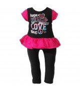Peace and Love Legging Outfit for 18 inch Play Dolls 
