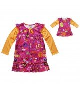 "Happy Dreams" Nightgown and Doll Outfit