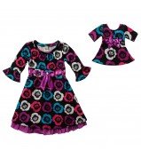 "Stop and Smell The Roses" Fashion Dress with Matching Outfit for 18 inch Play Doll