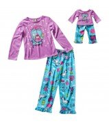 "Make a Wish Long Sleeve" Two Piece Sleepwear Set with Matching Outfit for 18 inch Play Doll