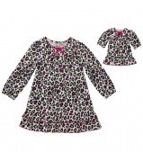 Stars and Leopard Print Nightgown
