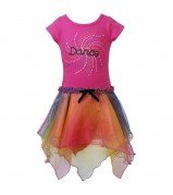 Matchbacks! "Fab and Funky" One-Piece Shark-Bite Skirt Set - Girl Outfit Only