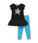 Matchbacks! "Downtown" Short Sleeve Legging Set - Girl Outfit Only
