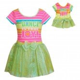 "Joyful Dancer" Two Piece Leotard and Tutu Set with Matching Outfit for 18 inch Play Doll