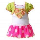 Pink Polka Dots Doll Clothes Outfit for 18 inch Doll 