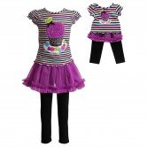 "Cupcake" Legging Set with Matching Outfit for 18 inch Play Doll 