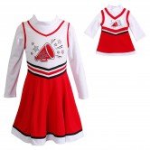 "Red Cheer" Active Wear Dress with Matching Outfit for 18 inch Play Doll