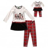 "Walking Girls Mini Dress" Legging Set with Matching Outfit for 18 inch Play Doll