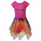 Matchbacks! "Fab and Funky" One-Piece Shark-Bite Skirt Set - Girl Outfit Only