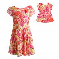 "Tropical Lace" Fashion Dress with Matching Outfit for 18 inch Play Doll