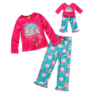 "Frosty Friends" Two Piece Sleepwear Set with Matching Outfit for 18 inch Play Doll