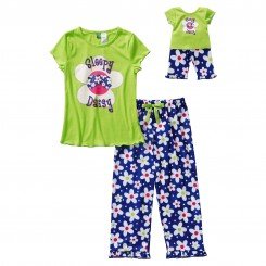 "Sleepy Daisy" Two Piece Sleepwear Set with Matching Outfit for 18 inch Play Doll