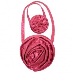 "Pink Flower" Purse Matching Purse Set for Girls and 18 inch Play Doll