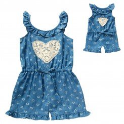 "Lace Heart" Romper with Matching Outfit for 18 inch play Doll