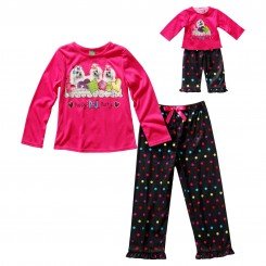 "Puppy PJ Party" Two Piece Sleepwear Set with Matching Outfit for 18 inch Play Doll