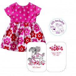Dressy Greetings "Best Friends Forever!" Greeting Card and 18-inch Doll Apparel Outfit Set