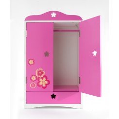 Wooden Armoire Furniture for 18 inch Play Dolls
