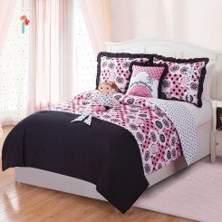 "My Beauty Sleep" Reversible Bedding Set with 18 inch Soft Doll - TWIN