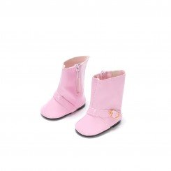 "Sing in the Rain" Zip-Up Pink Rain Boots for 18 inch Play Dolls