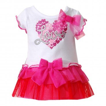 Love Tutu Dress Doll Clothes Outfit for 18 inch Doll