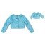"Two Hearts" Turquoise Cropped Dancewear Coverup Jacket and Doll Outfit