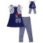 "Bouquet of Flowers" Legging Set with Matching Outfit for 18 inch Play Doll