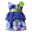 "Blue Floral Ruffled" Doll Clothes Outfit for 18 inch Play Doll