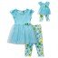 "Flower Fun" Legging Set with Matching Outfit for 18 inch Play Doll