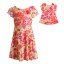 "Tropical Lace" Fashion Dress with Matching Outfit for 18 inch Play Doll