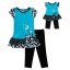 "Bumble Bees & Daises" Legging Set with Matching Outfit for 18 inch Play Doll