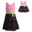 "Sweet Polka Dots & Stripes" Tiered Fashion Dress Fashion Dress with Matching Outfit for 18 inch Play Doll