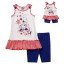  "Puppy & Stars" Bike Short Legging Set with Matching Outfit for 18 inch Play Doll 
