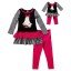 "Halloween Ghosts and Bows" Legging Set with Matching Outfit for 18 inch Play Doll 