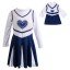 "Blue Cheer" Cheerleader Dress with Matching Outfit for 18 inch Play Doll