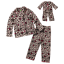 "Flower Power" Long Sleeve Two Piece Sleepwear Set with Matching Outfit for 18 inch Play Doll