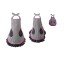 Mommie & Me - "Black and White" Matching Adult and Girl Apron Set with Matching Outfit for 18 inch Play Doll - One Size