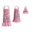 Mommie & Me - "Cupcakes" Matching Adult and Girl Apron Set with Matching Outfit for 18 inch Play Doll - One Size