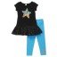Matchbacks! "Downtown" Short Sleeve Legging Set - Girl Outfit Only
