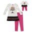“Gobble Gobble” Turkey-themed Thanksgiving Legging set with Matching Outfit for 18 inch Play Dolls 