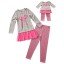 "Pink Bow" Skirted Legging Set with Matching Outfit for 18 inch Play Doll