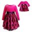 "Pink Plaid Print" High Waist Occasion Dress with Matching Outfit for 18 inch Play Doll