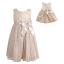 "Good As Gold" Occasion Dress with Matching Outfit for 18 inch Play Doll