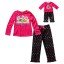"Puppy PJ Party" Two Piece Sleepwear Set with Matching Outfit for 18 inch Play Doll
